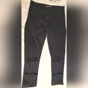 Express MidRise Jean Leggings, Size 6R Black